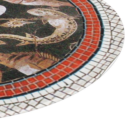 POMPEII-SAMMLUNG / OZEAN - MEERESLEBENSZENE SCHNEIDEBRETT (Ecke)