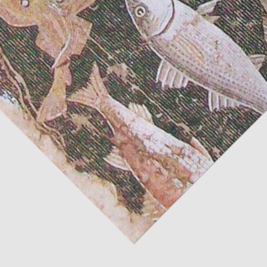 POMPEII-SAMMLUNG / OZEAN - MEERESLEBENSZENE SEIDENPAPIER (Detail)