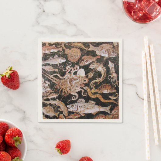 POMPEII-SAMMLUNG / OZEAN - MEERESLEBENSZENE SERVIETTE (Beispiel)