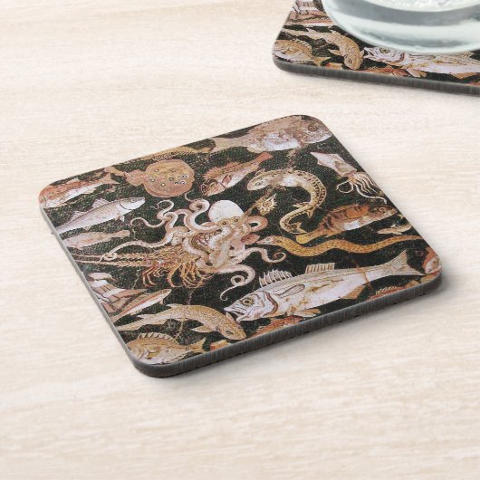 POMPEII-SAMMLUNG / OZEAN - MEERESLEBENSZENE UNTERSETZER (Linke Seite)