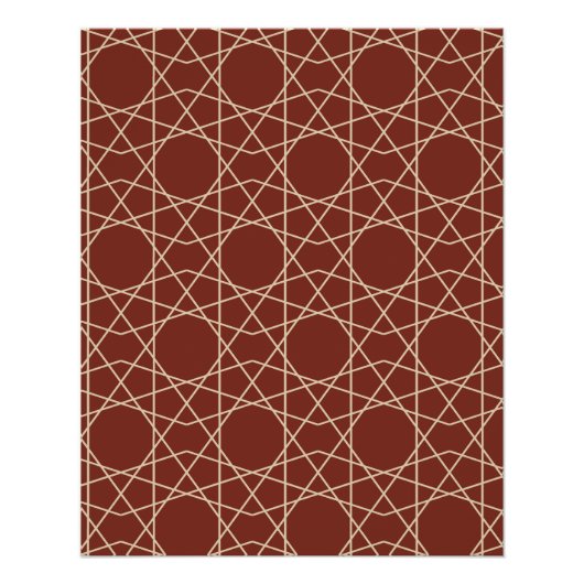 Pompeii-Sand-Geometrie Poster (Vorderseite)