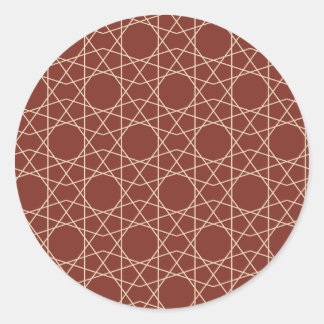 Pompeii-Sand-Geometrie Runder Aufkleber