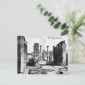 Pompeii, Villa und Vesuv Postkarte (Stehend Vorderseite)