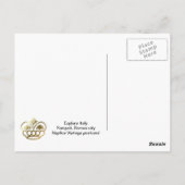 Pompeii, Villa und Vesuv Postkarte (Rückseite)