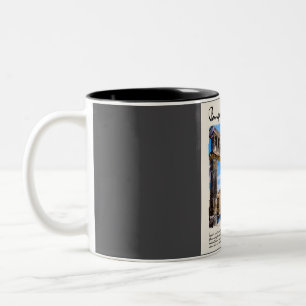 Pompeii Vintag Watercolor Reisen Zweifarbige Tasse