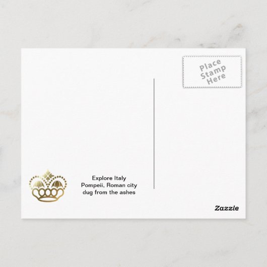 Pompeji, Bäckerei Postkarte (Rückseite)