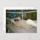 Pompeji, einer der in der Asche gefangenen Bewohne Postkarte (Vorne/Hinten)