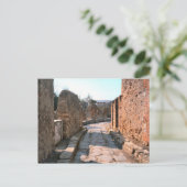 Pompeji, gepflasterte Gassen und enge Bürgersteige Postkarte (Stehend Vorderseite)