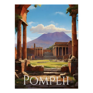 Pompeji Italien Reiseplakat Poster