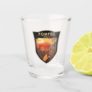 Pompeji Kampanien Italien Reise Kunst Vintage Schnapsglas