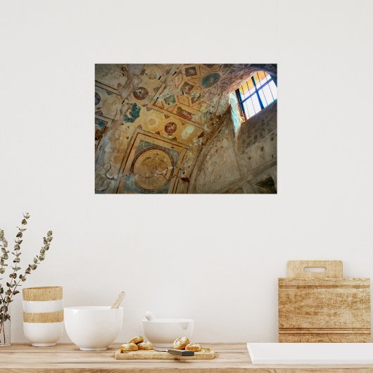 Pompeji, Murals auf einer gewölbten Decke Poster (Küche)