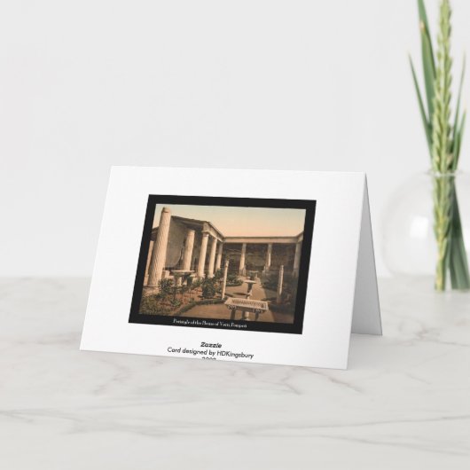 Pompeji, Peristyle des Hauses der Vetti Karte (Rückseite)