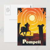 Pompeji Postkarte (Vorne/Hinten)