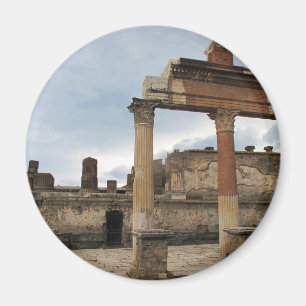 Pompeji - restliche Spalten des Säulengangs Magnet