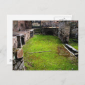 Pompeji - Ruinen eines Hauses Postkarte (Vorne/Hinten)