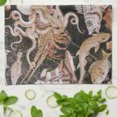 POMPEJI-SAMMLUNG/LEBEN-SZENE DES OZEAN-- MEER KÜCHENTUCH (Gefaltet)