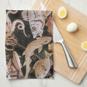 POMPEJI-SAMMLUNG/LEBEN-SZENE DES OZEAN-- MEER KÜCHENTUCH (Viertel Falte)