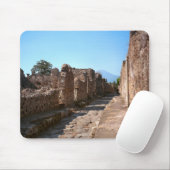 Pompeji, Straße mit hohen Plasterungen Mousepad (Mit Mouse)