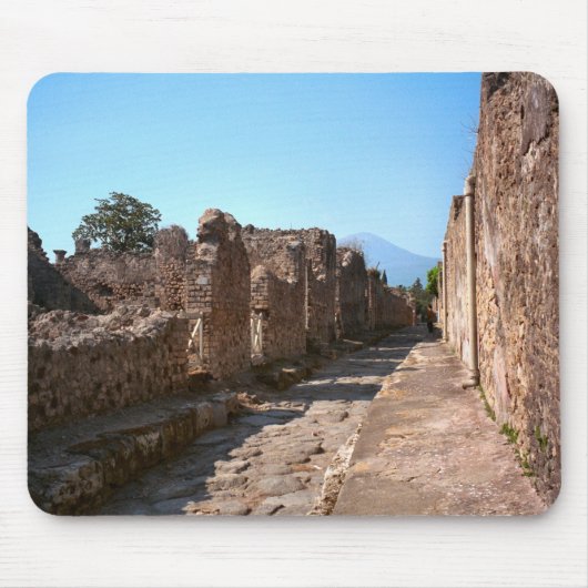 Pompeji, Straße mit hohen Plasterungen Mousepad (Vorne)