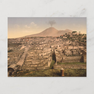 Pompeji und der Vesuv, Kampanien, Italien Postkarte