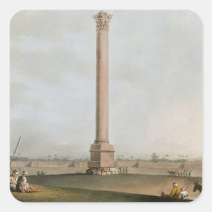 Pompeys Säule, Platte 14 von "Views in Egypt", e Quadratischer Aufkleber
