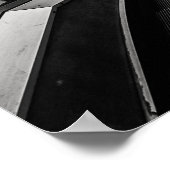 Pompidou Centre Black & White Fine Art Fotografie Poster (Ecke)