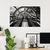 Pompidou Centre Black & White Fine Art Fotografie Poster (Heimbüro)