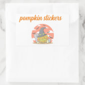 Pompkin-Aufkleber Rechteckiger Aufkleber (Tasche)