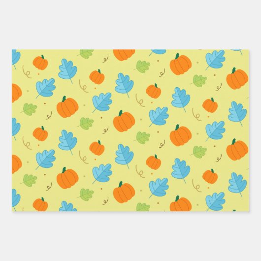 Pompoen Geschenkpapier Set (Vorderseite 2)