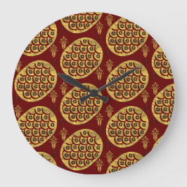 pompöse Blume Große Wanduhr