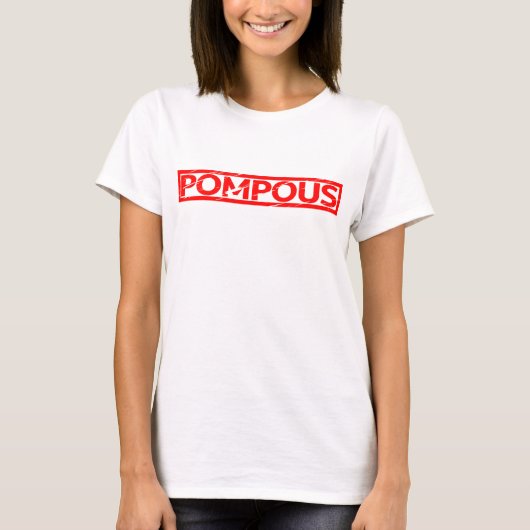 Pompöse Briefmarke T-Shirt (Vorderseite)