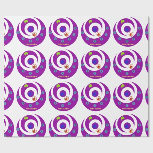 pompöse Mode Geschenkpapier (Flach)