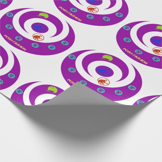 pompöse Mode Geschenkpapier (Ecke)