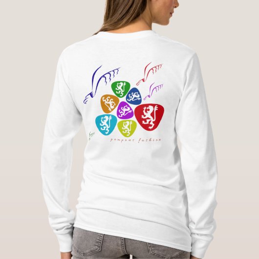 pompöse Mode T-Shirt (Rückseite)