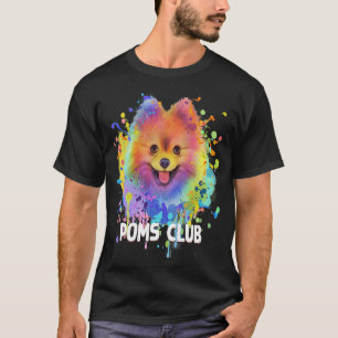 Poms Club Spitz Spaß Pom Pom Animal Pub T-Shirt