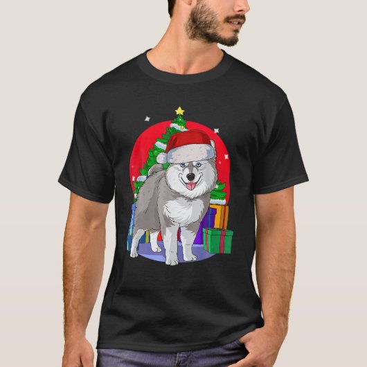 Pomsky Dog Weihnachtsbaumdekor T-Shirt (Vorderseite)