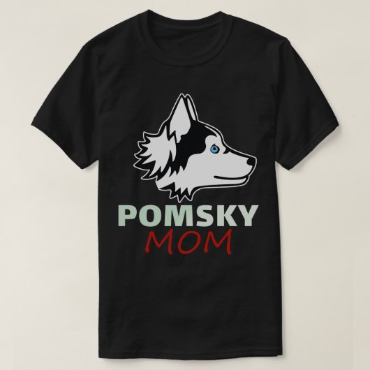 Pomsky for Mama Funny dog Pomsky Liebhaber Funny I T-Shirt (Design vorne)