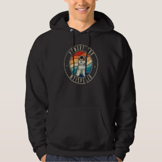 Pomsky-Hund Retro-Whisperer Hoodie