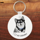 Pomsky Keyring Schlüsselanhänger (Vorderseite)