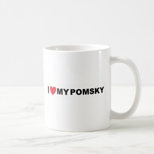 pomsky Liebe Kaffeetasse (Rechts)