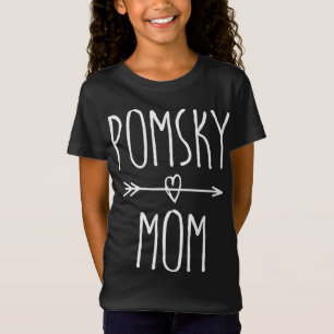 Pomsky Mama Niedlicher Spitz Husky Dog Lover Gesch T-Shirt