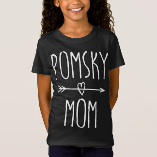 Pomsky Mama Niedlicher Spitz Husky Dog Lover Gesch T-Shirt