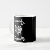 Pomsky Momsky Pet Pomsky Mommy Kaffeetasse (Vorderseite Links)