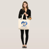 Pomsky Tote Bag Jumbo Stoffbeutel (Vorderseite (Model))
