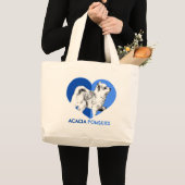 Pomsky Tote Bag Jumbo Stoffbeutel (Vorderseite (Produkt))