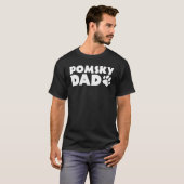 Pomsky Vater Funny Pomsky Eigentümer Dog Vater T-Shirt (Vorne ganz)