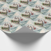 Pomsky-Weihnachtspapier Geschenkpapier (Ecke)