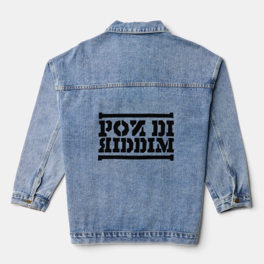 Pon Di Riddim Reggae Jeansjacke (Rückseite)