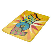 PON Fun Retro Comic Buch Pop Kunst Badematte (Schrägansicht)