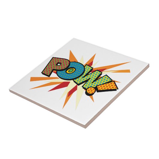 PON Fun Retro Comic Buch Pop Kunst Fliese (Seite)